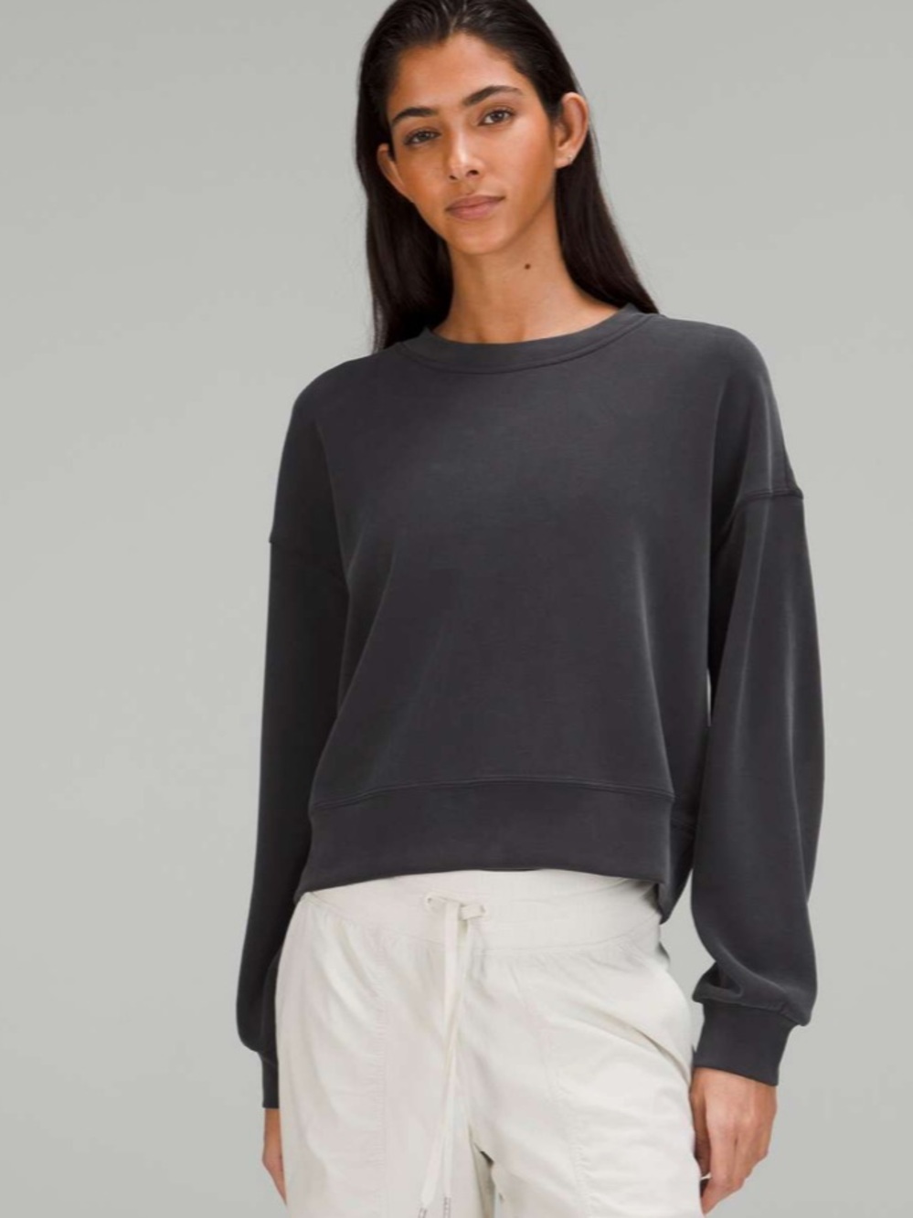 Lululemon Softstreme Perfectly Oversized Cropped Crew
Black